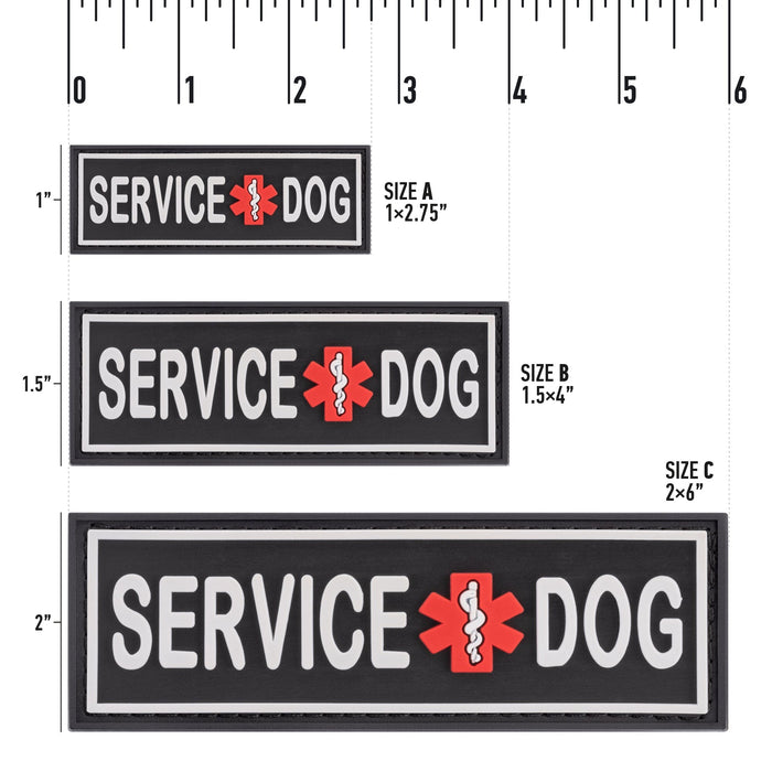 Dogline 3D Rubber Removable Patches for Dog Harness and Vest
