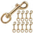 Solid Brass Swivel Snap Hook Heavy Duty Clip