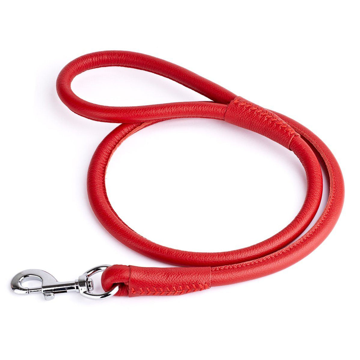 Soft Leather Round Lead — Dogline