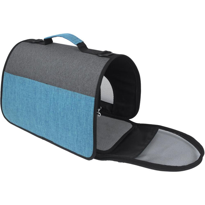 Dogline Dual Color Collapsible Pet Carrier - Teal