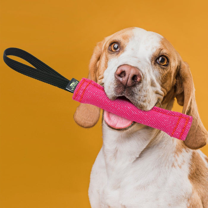 Buy French Linen Dog Bite Tug, Two Handles